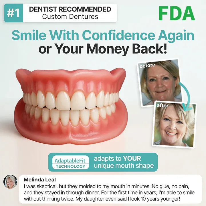 👑Ends Today: 70% OFF! ⏰VIXIRUS™ Medical Full Denture with  Strong Suction🦷Obtain Dental Association Certification