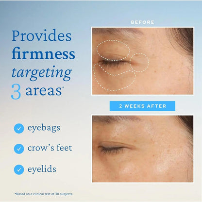 Eye Gel, Korean Skincare with Caffeine, Hyaluronic Acid & Niacinamide – Hydrating, Depuffing & Plumping Eye Cream with Cooling Ceramic Tip