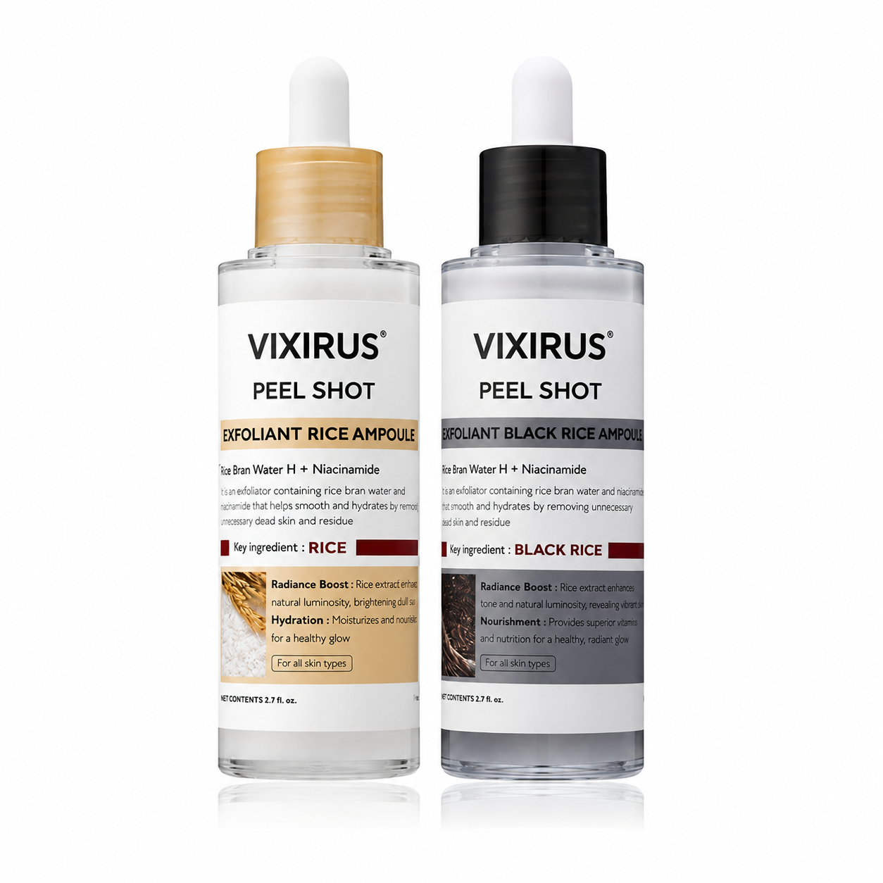 VIXIRUS®--Rice  Peel Shot Serum
