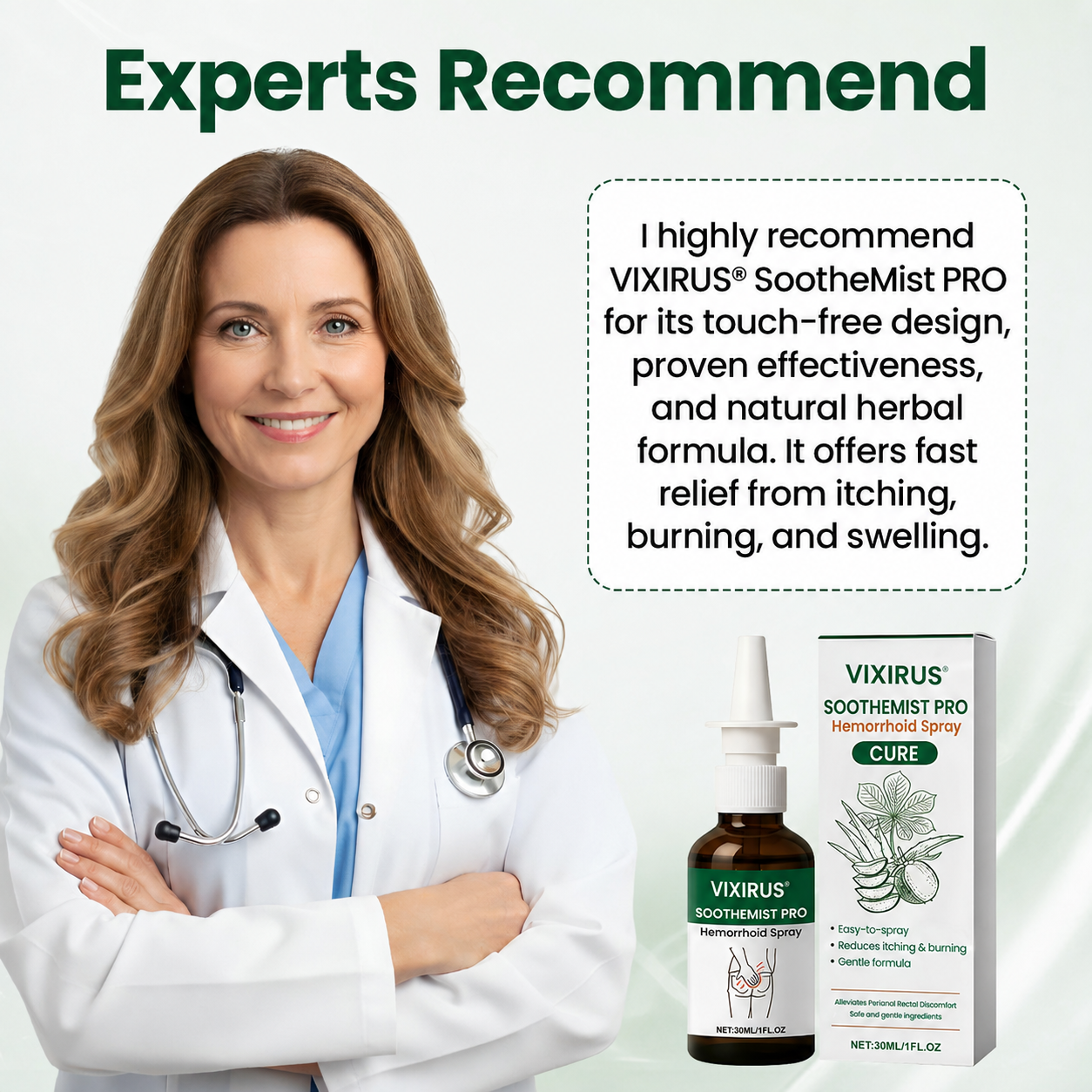 VIXIRUS® SootheMist PRO Hemorrhoid Spray