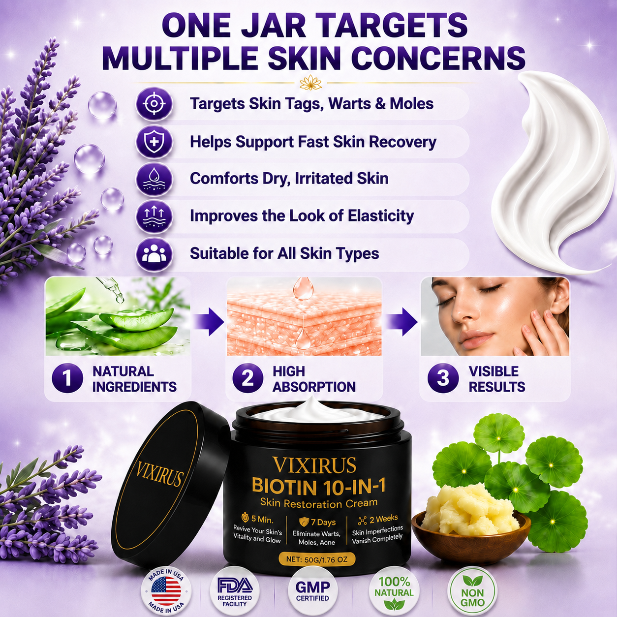 ✨Up TO 70% OFF 💯 VIXIRUS® Biotin 10-in-1 Skin Restoration Cream