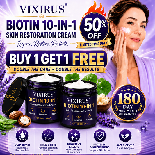 ✨Up TO 70% OFF 💯 VIXIRUS® Biotin 10-in-1 Skin Restoration Cream