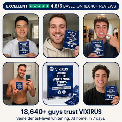 VIXIRUS Whitening Strips - Instant Whitening - 14 Strips