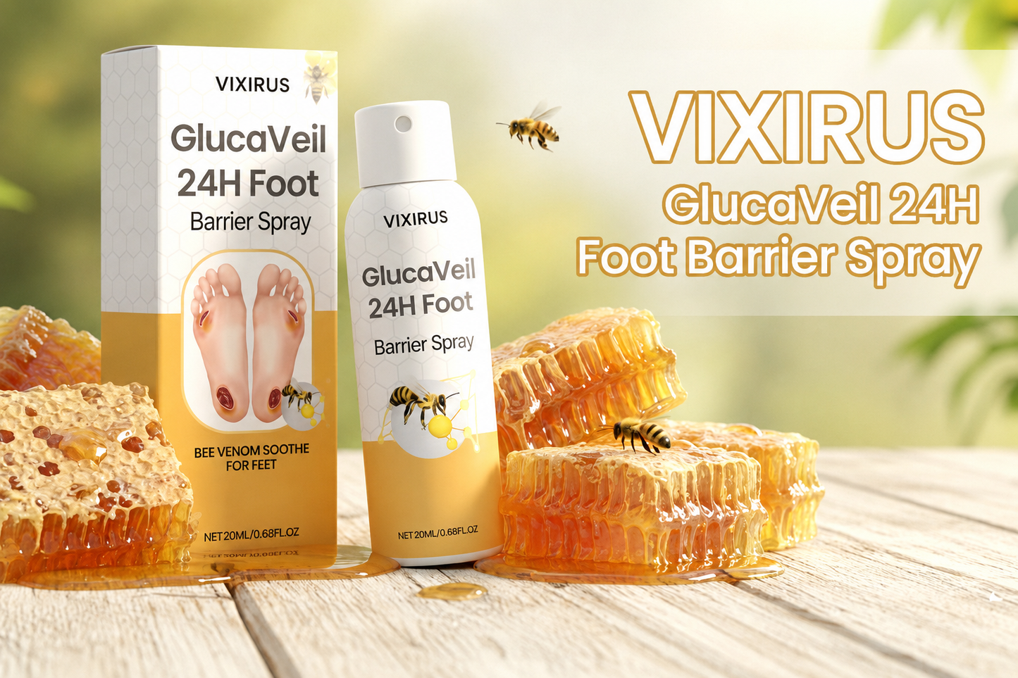 VIXIRUS® GlucaVeil 24H Foot Barrier Spray