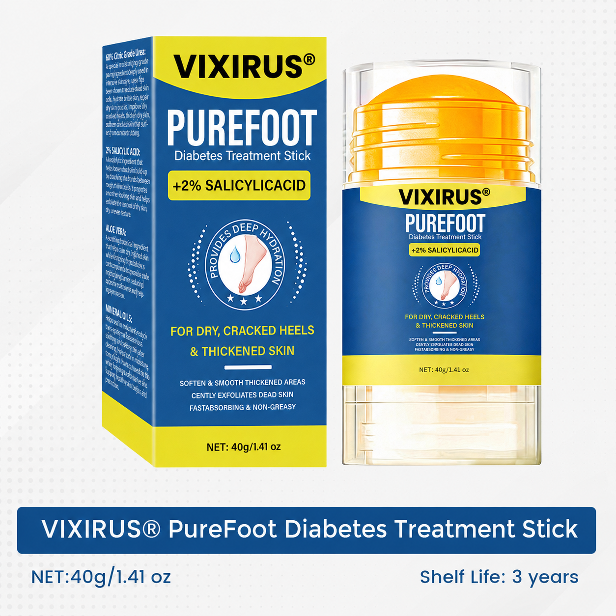 VIXIRUS® PureFoot Diabetes Treatment Stick