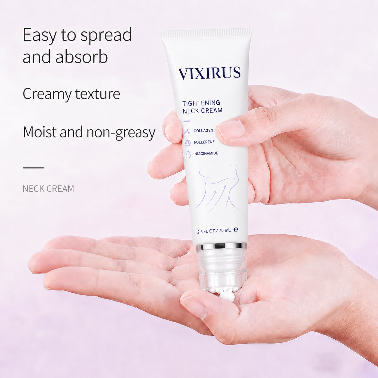 ✨ VIXIRUS™ Instant Neck Lift Cream — 🧴 Infused with Retinol & Hyaluronic Acid | Firms the Neck, Reduces Wrinkles & Double Chin