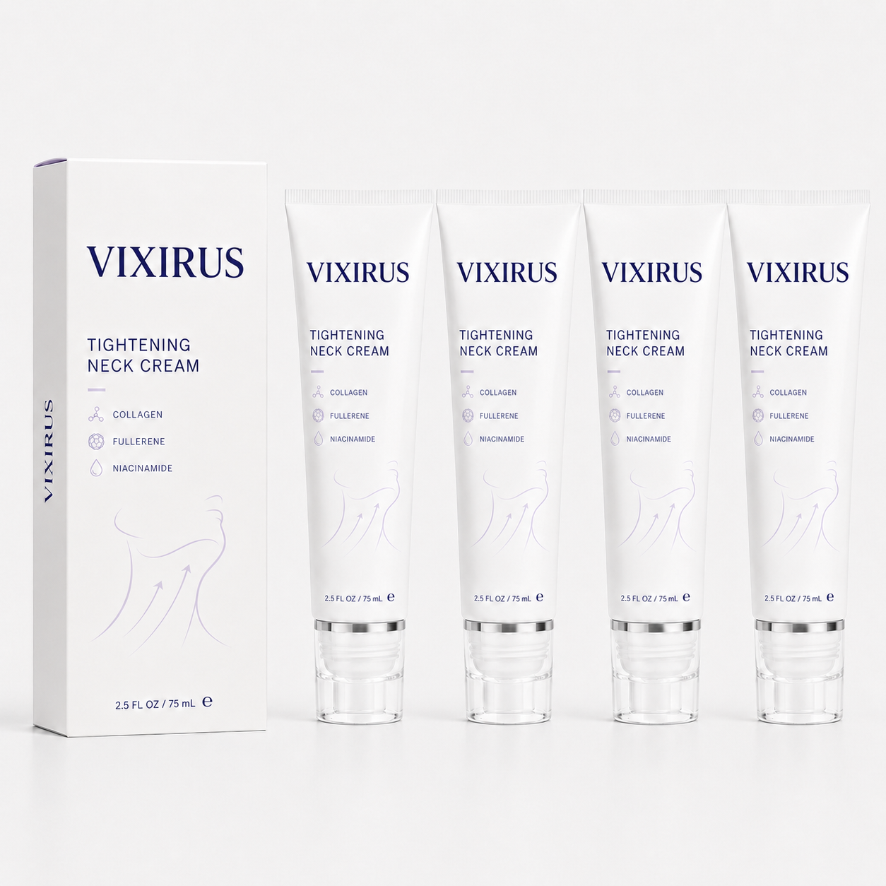 ✨ VIXIRUS™ Instant Neck Lift Cream — 🧴 Infused with Retinol & Hyaluronic Acid | Firms the Neck, Reduces Wrinkles & Double Chin