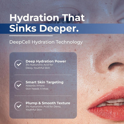 ✅Youthful Looking Skin in 30 Days-VIXIRUS® 3% Hyaluronic Acid Ultra Hydrating Serum Deep Hydration. Fresh Glow.