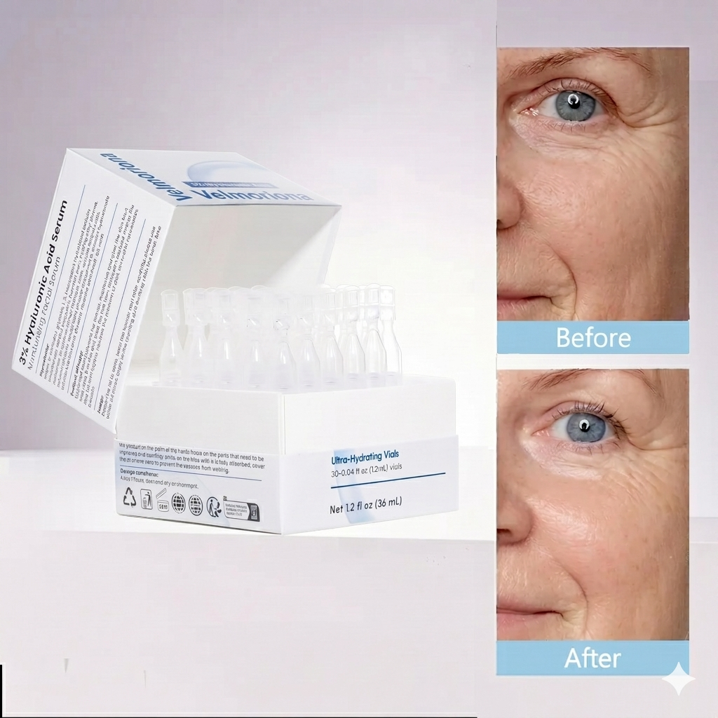 ✅Youthful Looking Skin in 30 Days-VIXIRUS® 3% Hyaluronic Acid Ultra Hydrating Serum Deep Hydration. Fresh Glow.