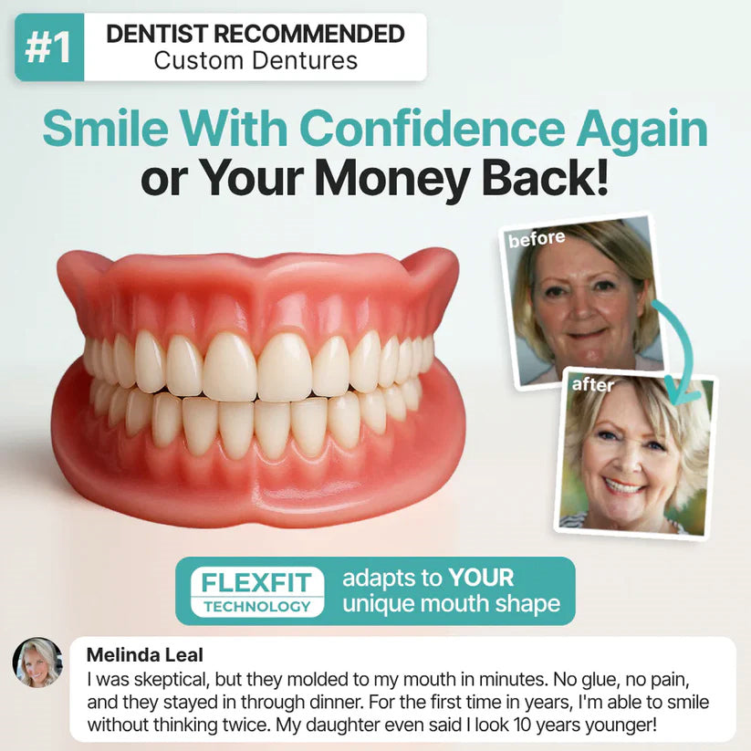🌎Ends Today: 70% OFF! ⏰VIXIRUS™ Medical Full Denture with Strong Suctiond🦷Obtain American Dental Association (ADA) Certification