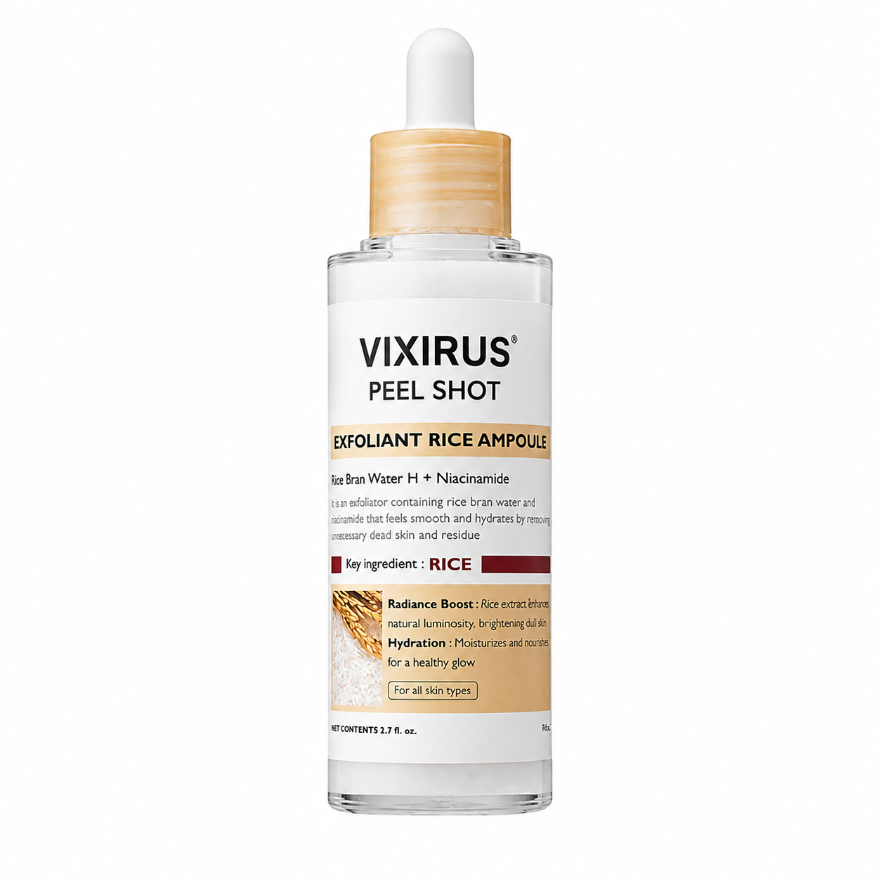 VIXIRUS®--Rice  Peel Shot Serum